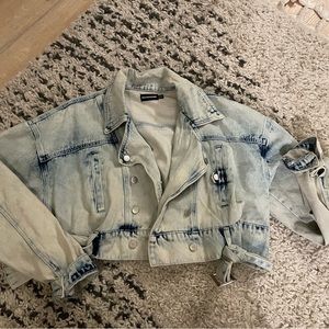 Denim Cropped Jacket